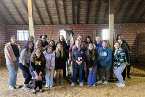 Nursing and Equestrian Studies students team up to learn Nonverbal Communication