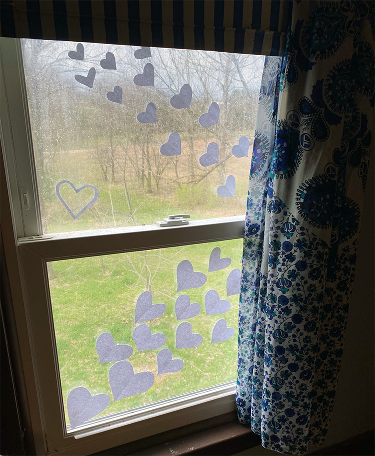 Window at home of Amanda Roberts